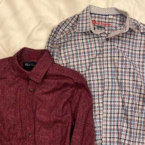 2 like new dress shirts with very soft material